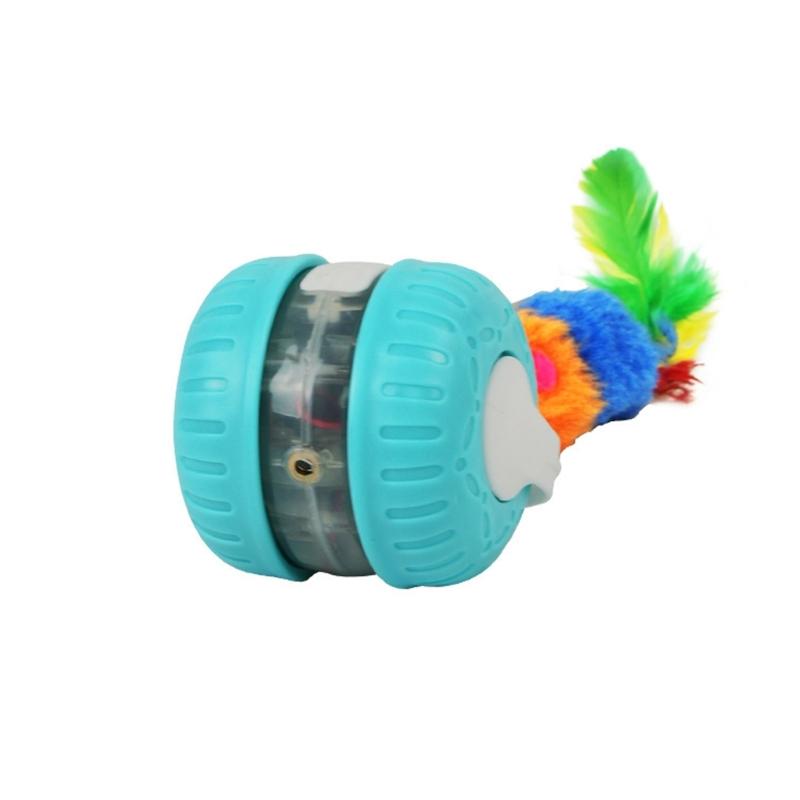 

Cats Automatic Toy Cats Interactive Fun Toy Teasing Ball Fun Exercise Toy for Indoor Felines Play Exercise Toy синій