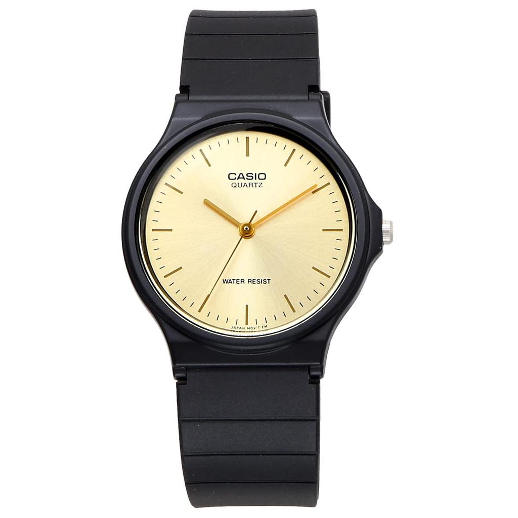 Casio MQ-24-1EL/-24-9EL Analog Watch with Urethane Strap, Unisex, Gold/Black and Gold, Overseas Model [Parallel Import]