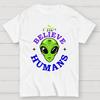 I Don't Believe in Humans Cotton Summer Casual Cool Loose T-Shirt