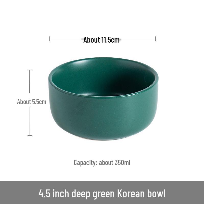 

Nordic Matte Underglaze Anti-Scald Rice Bowl - Thickened Noodle, Salad, and Soup Bowl.