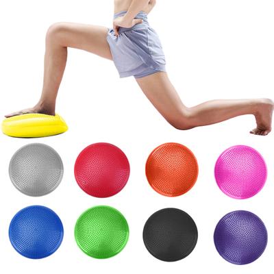 Round Balance Board with Pump Thick Yoga Fitness Inflatable Seat Pad Foot Massage Pain Relief Wiggle Cushion Kids Adults Sensory Balance Disc