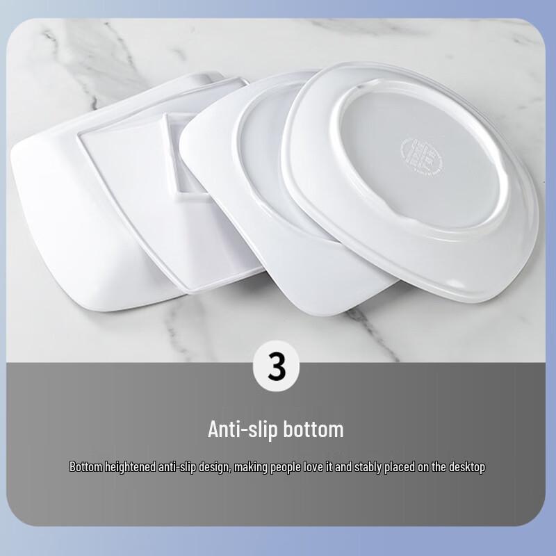 A5 Food Grade Melamine Square Fast Food Plates