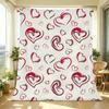 Soft Flannel Blanket Anti-Pilling, Heart Pattern, Warm Cozy, All Seasons, Perfect for Home & Sofa Napping, Valentine’s Gift for Postpartum Moms