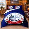 Bolton Wanderers Muster Bettwäsche 3-teiliges Set Bettlaken und Kissenbezüge für Schlafzimmer