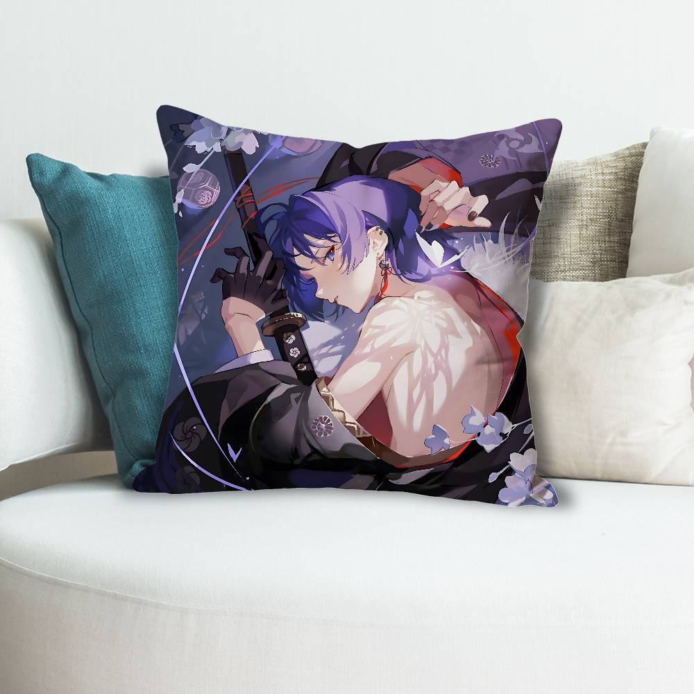 Game GGenshin Impact Wanderer Pillow Cases for Bedroom Living Room Sofa Home Decor Polyester Cushion Cover with Zipper