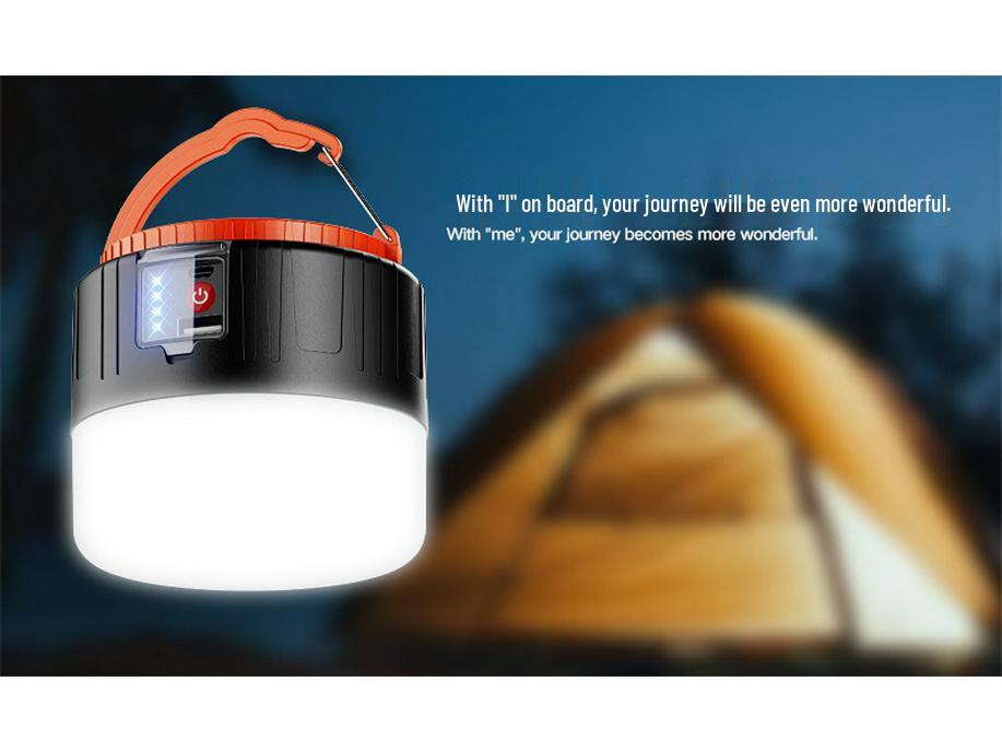 LED Solar Charging Light Bulb for Outdoor Camping and Emergency Power Outages