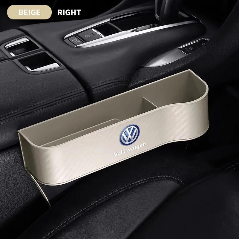 

Car Goods Seat Crevice Storage Box Seat Gap Slit Pocket Catcher Organizer For Volkswagen VW GTI Rline R Polo Golf Passat Tiguan