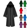 Cosplay Mittelalter Mönch Robe Umhang Pestdoktor Halloween Verkleidung Kostüm Kapuze Umhang Mantel Gewand Zauberer Priester Mönch Outfit