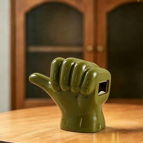 Sjov Tommelfinger Flaskeåbner, Magnetisk Køleskabskapsamler, Vægmonteret Ølåbner, Køkkenbar Dekoration Værktøj