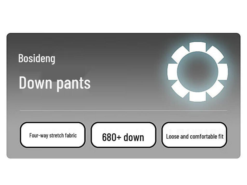 BOSIDENG B40145143 Long Outdoor Down Pants