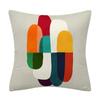 Color Geometric Crayon Painting Series Pattern Cushion Cover Decoration Chair Sofa Pillow Cover Home Decoration Pillow Cover
