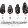 Uxcell 3Pcs DC Power Connector Adapter 5.5mmx2.1mm Female To Female Cable Jack Socket Converter for Laptop CCTV Camera Strip Lighting Black