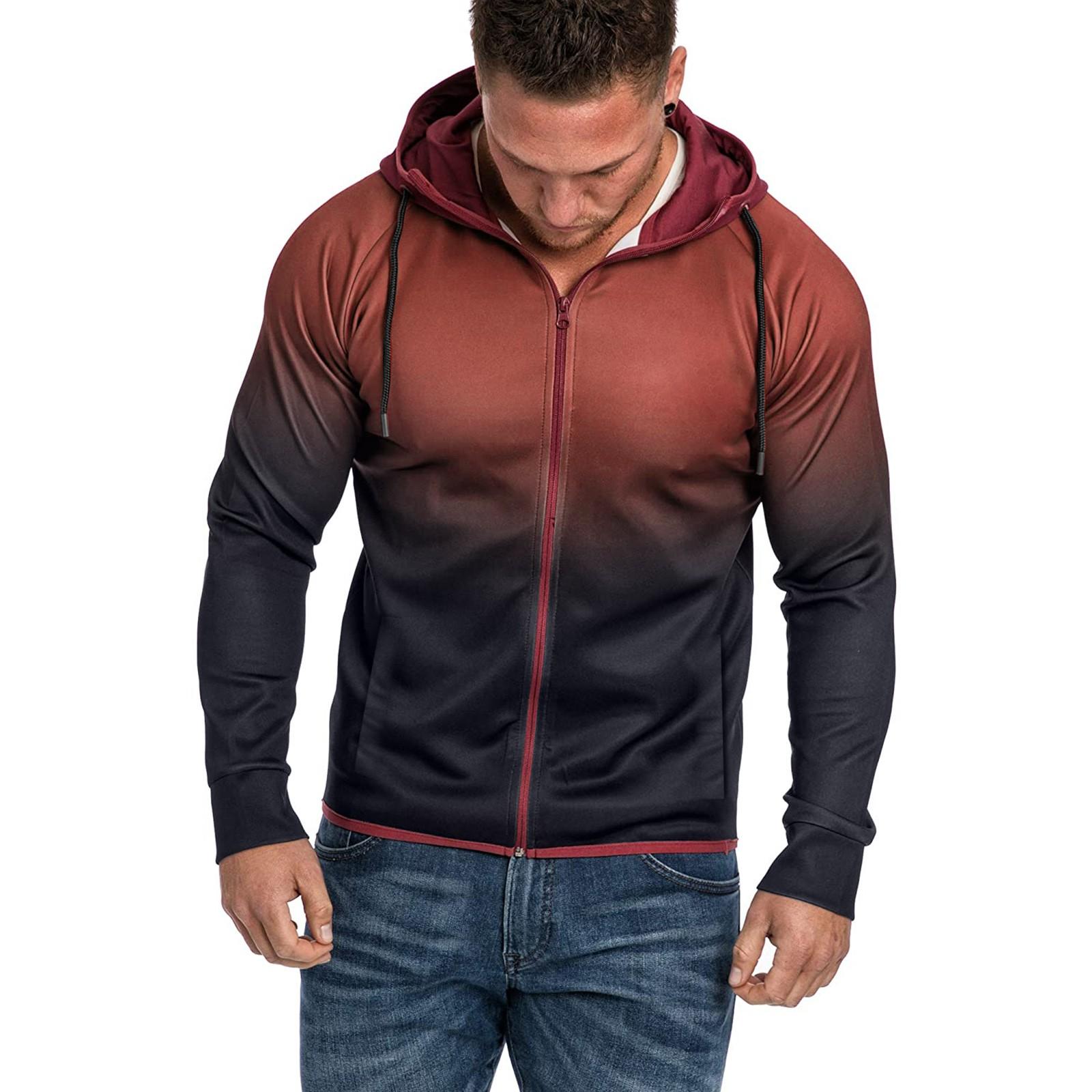 

(SU)Мужской пуловер с капюшоном и длинным рукавом, толстовка с капюшоном, топы, блузка XXXL красный