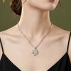 S925 sterling silver light luxury high-end small daisy diamond necklace women's pendant sun flower collarbone chain