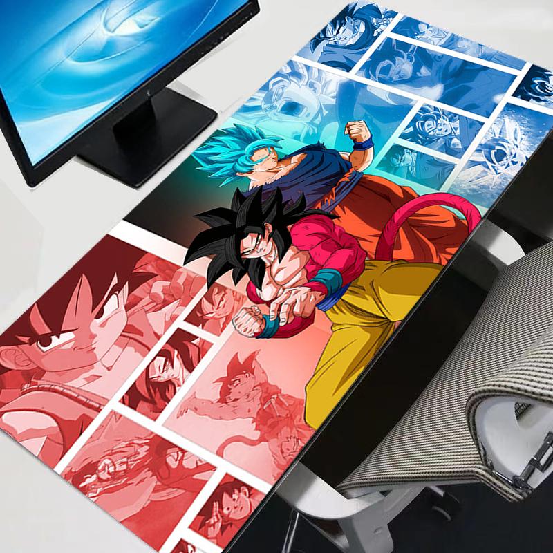 Mouse Pad Gaming Accessories Keyboard Desk Mat Gabinete Gamer Rug Carpet Mousepad Dragon Balls Vegeta And Goku Mouse Mats Gift