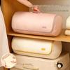 Cylinder Duvet Storage Bag: Cotton Quilt Moisture-Proof Compression Organizer, Large Capacity for Moving and Packing.