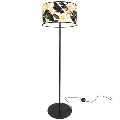 Elegant Floor Lamp, Golden Flower Lampshade, Led