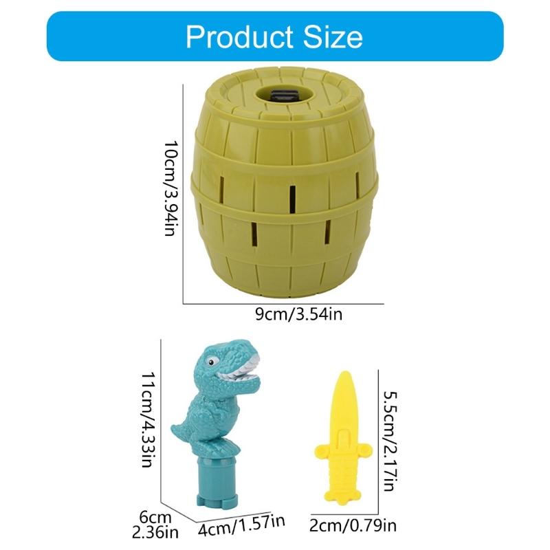 Bounce Dinosaur Bucket Tricky Board Game Tricky Board Game Home Entertainment Tricky Toy Gift for Girl and Boy