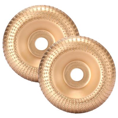 2Pcs 4'' Grinder Wheel Disc Wood Shaping Wheel Wood Grinding Disk for Angle Grinders with