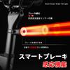 ROCKBROS Bicycle Taillight, Auto-On Rear Light with Brake, Vibration, and Light Sensors, Backlight, 5 Lighting Modes, 63 Hours of Continuous Lighting,