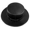 Plague Doctor Gothic Steampunk Faux Leather Top Hat Cap Masquerade Costume Props