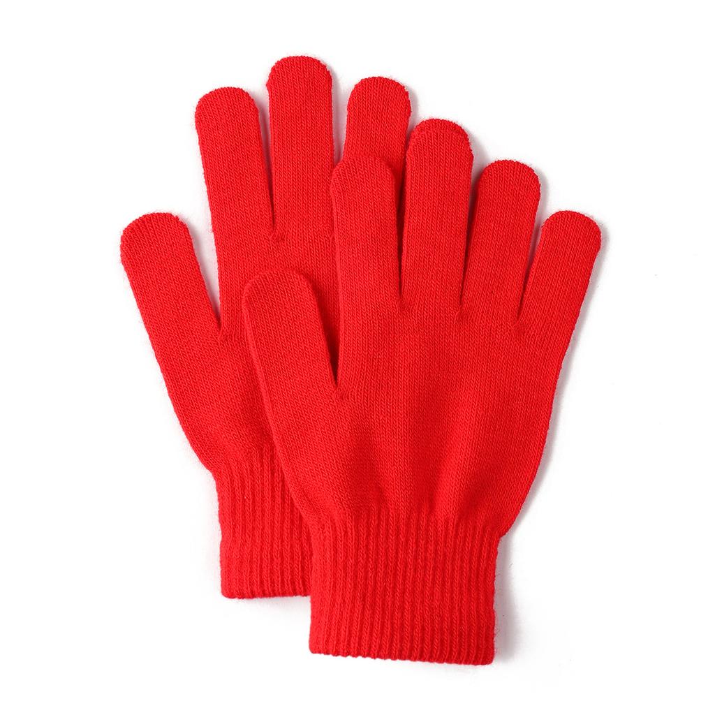 Warm Solid Color Gloves, Cold Resistant Knitted Gloves, Unisex Cycling Gloves