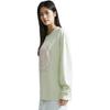 Calvin Klein Casual Fashion Space Pattern Pullover Crew Neck Long Sleeve Sweatshirt Women tops Light-Green J222490-LCE