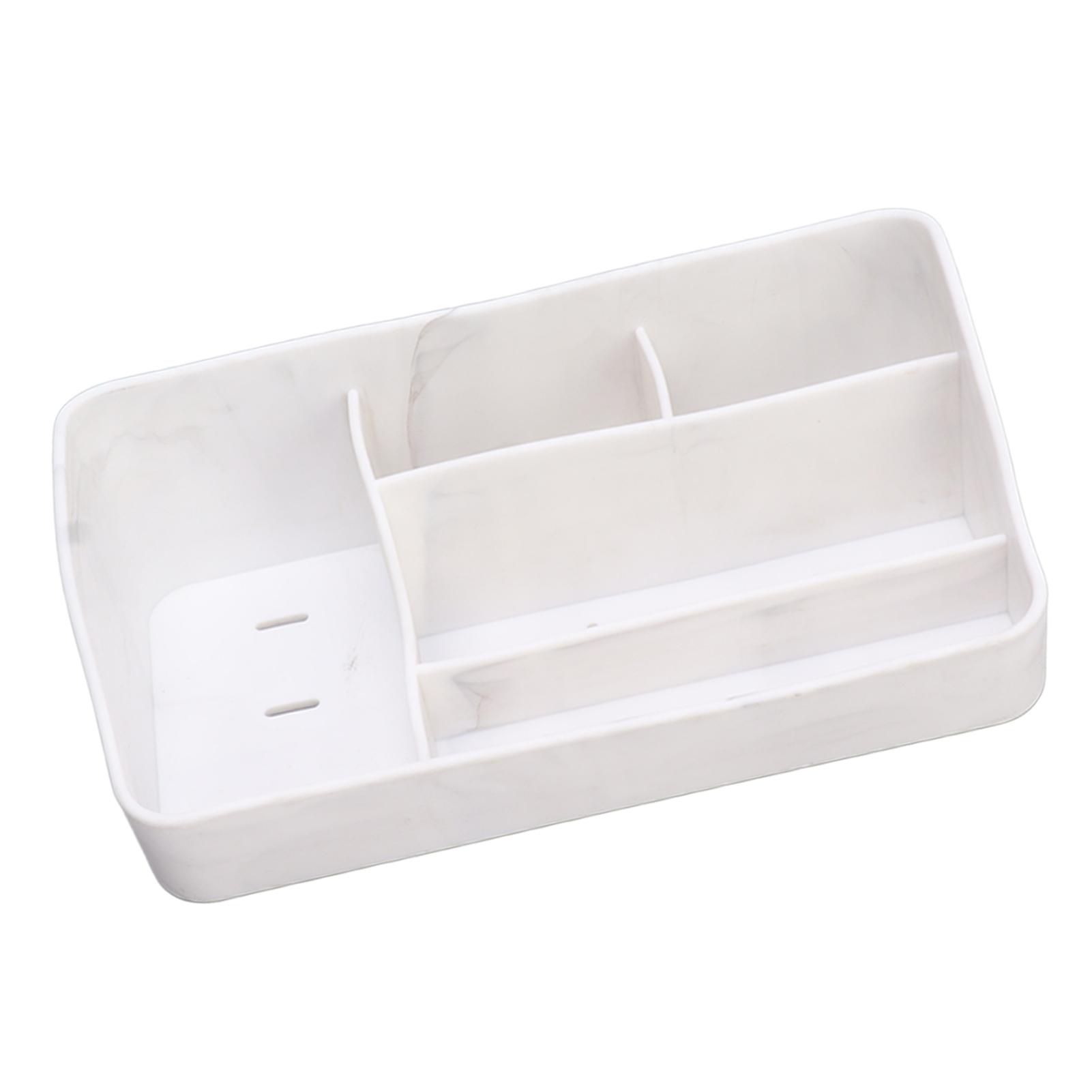 

5 Grid Makeup Silicone Cosmetic Storage Box Makeup Desk for Cosmetics Skincare Lipstick Brushes Lotions Eyeshadow Nail Polish Jewe