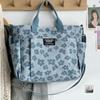 Original Handmade Thickened Artistic Canvas Tote Bag - Versatile Crossbody/Shoulder Carry for Students