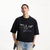 JACK&JONES Men's Loose Fit Letter Print Short Sleeve T-Shirt