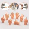 1Set Cat Interactive Funny Gesture Toys Mini Multi-Style Teasing Cat Finger Human Fake Hand Gloves Pet Toys Supplies