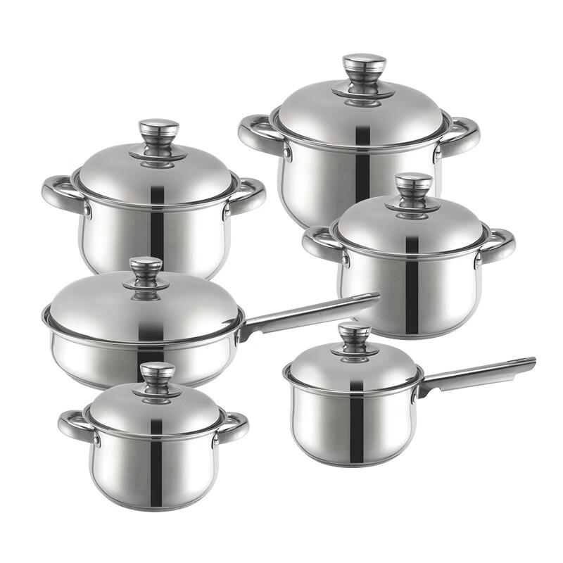 ZISIZ Stainless Steel Cookware Set