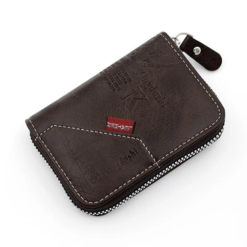Fashionable PU Card Bags Deep Color Vintage Pattern Card Holders Large Capacity IC/ID Card Holder Business Card Holder