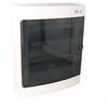 Surface-mounted distribution board 24 modules IP40 transparent door ECT24PT
