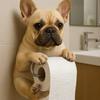 Wall Mount Toilet Paper Holder Easy To Install Dog Shape Design Funny 3D Printed Towel Holder Paper Rack Bathroom Decoration