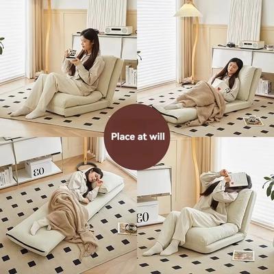 Lazy Sofa Tatami Single Chair Reclining and Removable Washable Small-sized Living Room Bedroom Foldable Small Sofa Bed