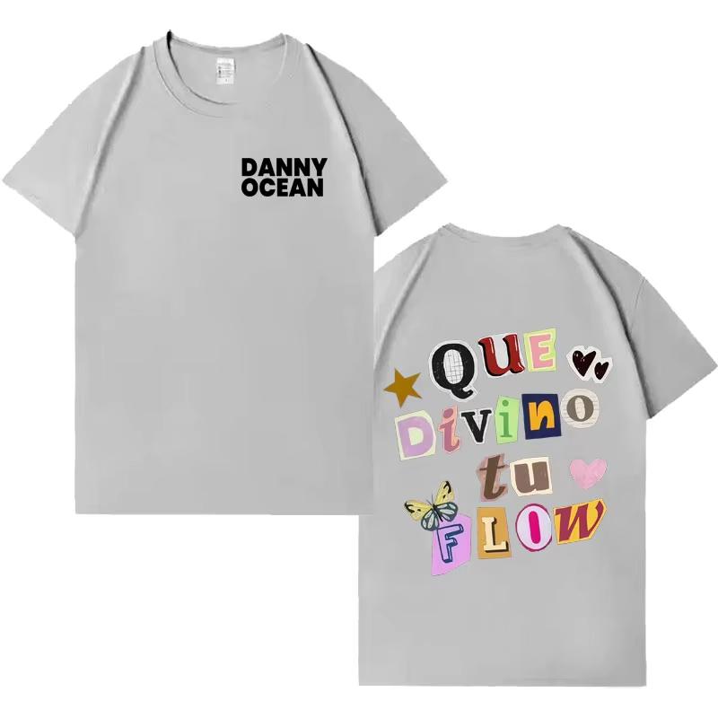 Rapper Danny Ocean Trendy Album Tshirt Mens Fashion Hot Sale Casual Y2K 2026 Spring Summer Crewneck Short Sleeve Top L