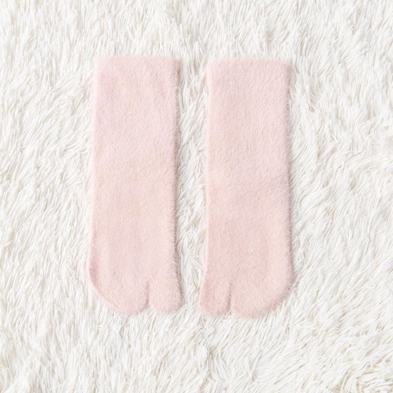 

Женские теплые бархатные носки с раздельным пальцем - Утолщенный дизайн средней длины One Size