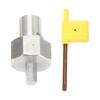 Bench Dog Hole Chamfer Reamer Tool 9mm Hex Shank T10 Alloy Blade Stainless Steel Dog Hole Deburring Tool for 20mm Holes