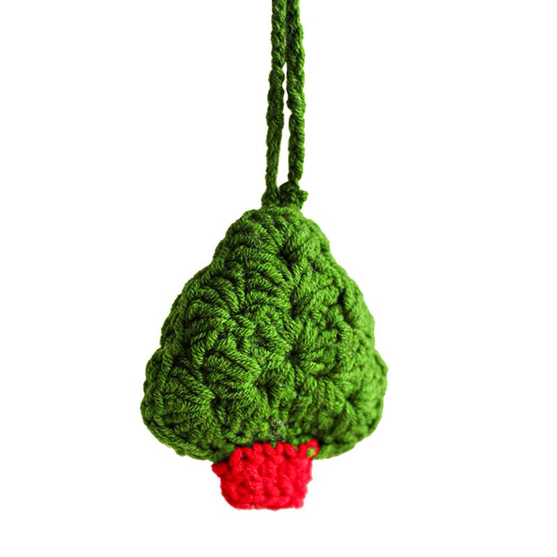 1 Pz Decorazione Natalizia da Appendere Calze di Lana Accessori Borsa Lavorata a Mano da Appendere