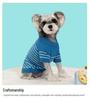 Autumn Striped Button Knitwear for Pets: Cozy Two-Legged Sweater for Dogs & Cats
