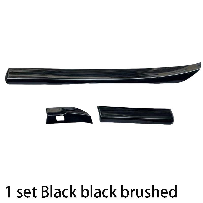 3pcs For Honda Accord 8th Gen 2008-2013 Car Dashboard Strips Trim black brushed Interior Auto Parts Accessories