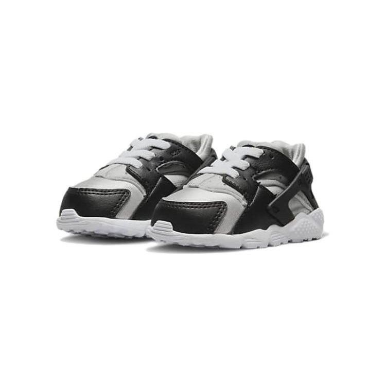 Nike Huarache Run TD Juodi Neutraliai Pilki Kūdikių Sportbačiai Vidutiniškai Pilki Balti 704950-044