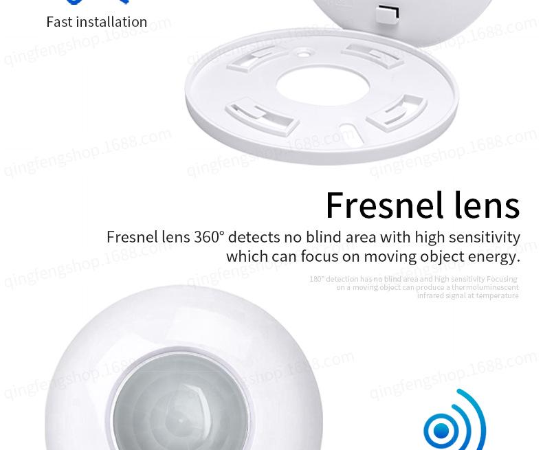 Ceiling-Mounted LED Infrared Body Sensor Switch