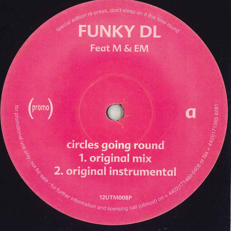 

12inch Record FUNKY DL - Circles Going Round 12UTM008PPROMO NOT ON LABEL Unknown Rap & Hip-Hop/R&B Used
