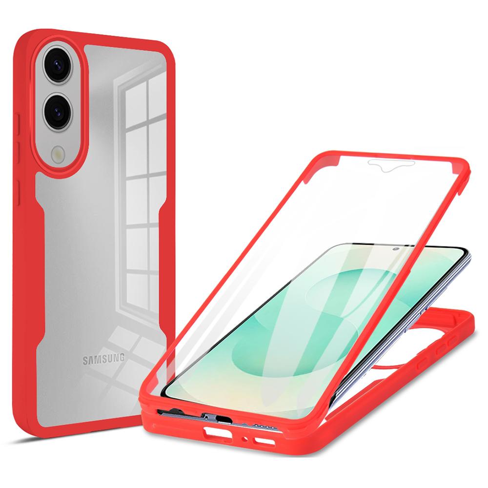 For Samsung Galaxy S25 Edge Case Acrylic + TPU Clear Phone Cover with PET Screen Film