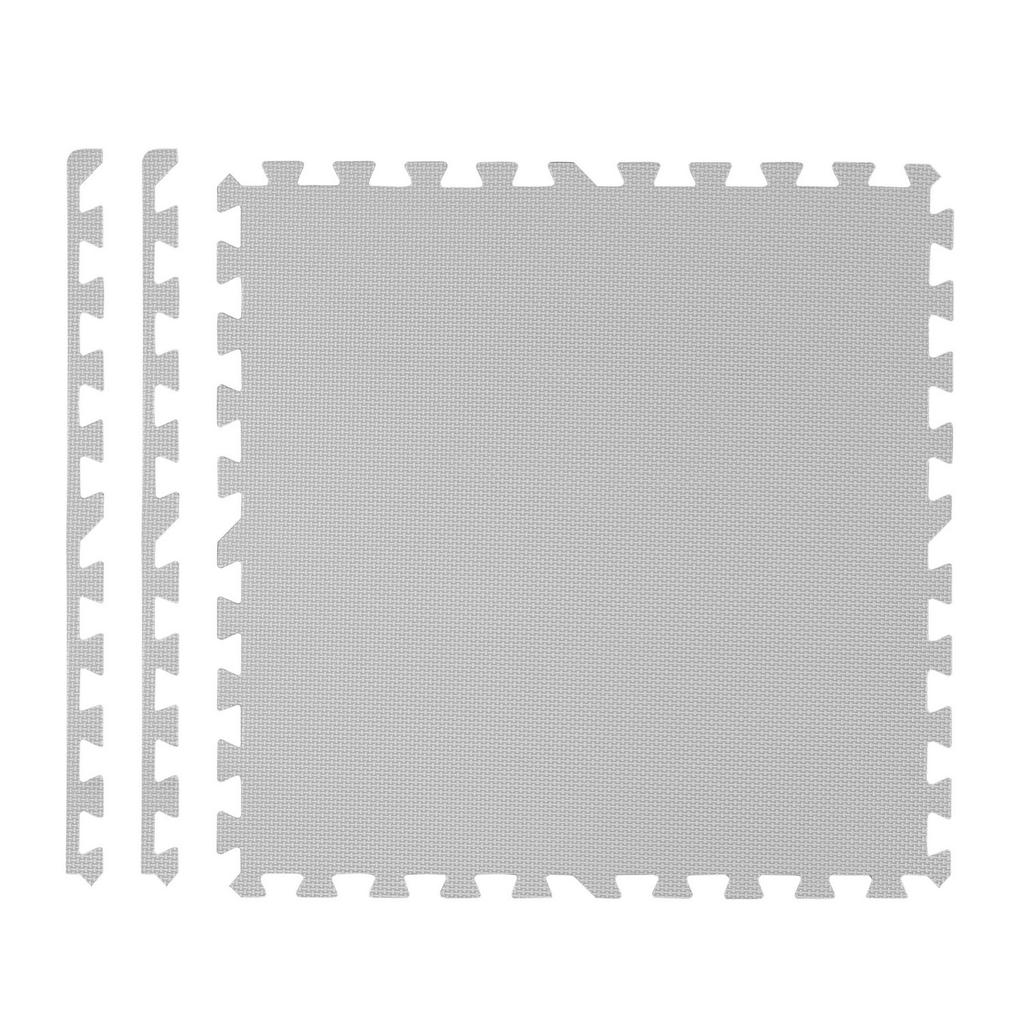 Ricokids Large Foam Puzzle Mat 60X60 Cm 4 Pcs Gray