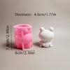 3D Frogs Candle Mold Animal Silicone Molds Resin Casting Molds Craft Supplies for Candle Making Home Decoration