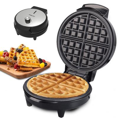 Multifunktionale elektrische Waffelform, Physikalisch Antihaft-Design, Verbrühsicherer Griff, Geeignet für Frühstück, Dessert, Snacks