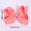 New Solid Bows Hair Clips For Girls Handmade Grosgrain Ribbon Bow Hairpins Children Barrettes Fashion Boutique Hair Accessories